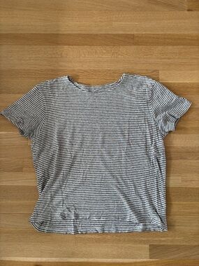 All Saints Men's Short Sleeve Linen Tee - Wide Neck